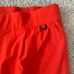 Nike Dri-fit Pants High Waist Loose Wide Leg Ripstop Red Orange Travel Women XL thumbnail 7