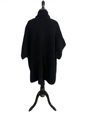 NWT Aerie Shawl Collar Sweater Cape True Black XS/S thumbnail 5