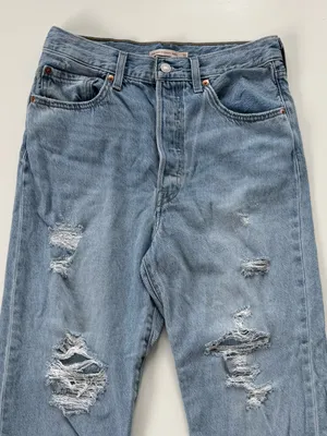 Levi’s Distressed Ribcage Straight Ankle Jeans size 30 thumbnail 2