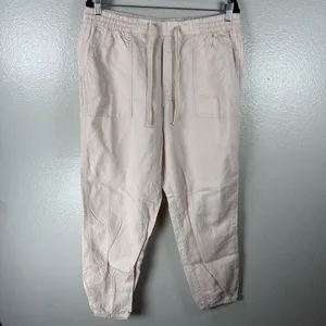 GAP  Utility Light Pink Jogger Pants SZ:L thumbnail 2