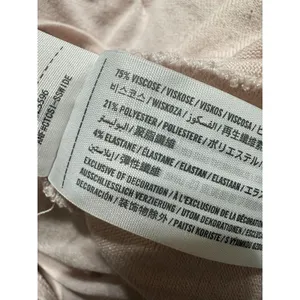 Hollister Cage Neck Long Sleeve‎ Ribbed Top - Soft Pink/Nude - Size M thumbnail 5