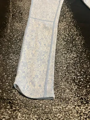 Womens XS Gymshark Fleur Texture Leggings Light Blue Marl High Rise thumbnail 4
