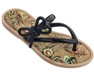 Melissa x Jason Wu Rare Black Bow Jelly Sandals Flip Flops Flats Women's 8 thumbnail 1