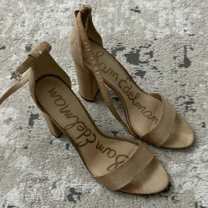 Sam Edelman Women’s Yaro Ankle Strap Heels Classic Nude -Size US 11 thumbnail 1