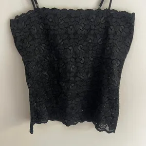 Y2k‎ Black Ferocious Chik Square Neckline Sheer Floral Lace Tank Top thumbnail 5