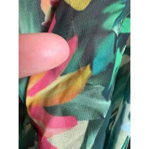 INC boho whimsi resort tropical Floral Maxi Dress Green pink flowy beach party y thumbnail 6