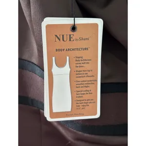 NUE by Shani‎ Brown One Shoulder Bow Cocktail Dress Shapewear Built In Sz 8 S147 thumbnail 6