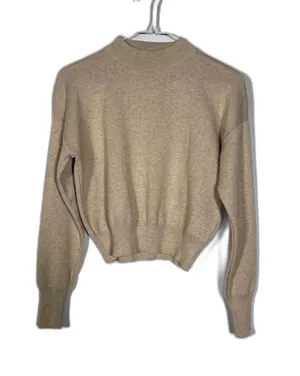 Princess Polly Womens Beige Fitted Wool Blend Sweater Medium/Large thumbnail 1