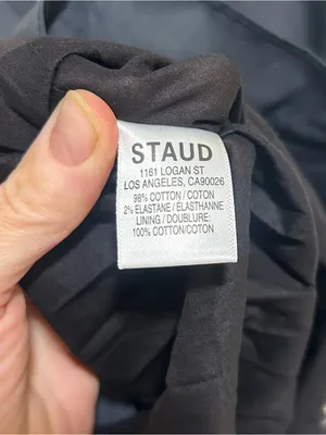 STAUD Black A-Line Keyhold Halter Midi Dress Size XS thumbnail 9