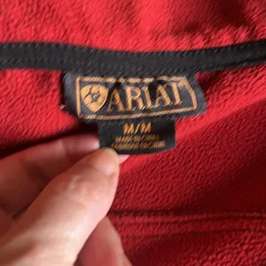 Ariat Black wind proof Fleece lined Athletic Jacket Size Medium thumbnail 9