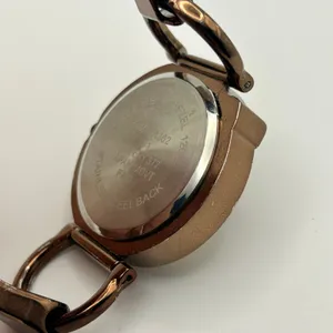 Metallic Brown Exaggerated Stainless Steels Women's Quartz Watch Working Gold thumbnail 7