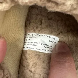 Deer Design Slipper Unisex Comfy Size‎ 7/8 Brown thumbnail 6