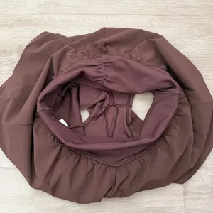 OFFLINE By Aerie Real Me Crossover Flowy Short in rich brown thumbnail 9