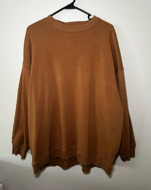 American Eagle Outfitters Crewneck Sweater Brown thumbnail 1