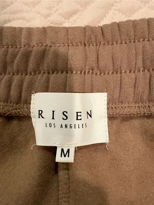 RISEN Wide Waistband Slit Wide Leg Pants color Sand women’s M thumbnail 6