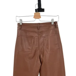 Aritzia Wilfred Melina Pants Vegan Faux Leather High Waist Brown Size‎ 4 thumbnail 10