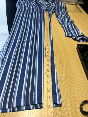 Lauren Ralph Lauren Gatsby II Striped Satin Pajama Lounge Pants Size M thumbnail 11