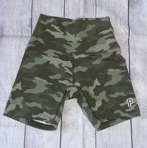 Victoria's Secret Pink High-Waist Camo Active Shorts thumbnail 1