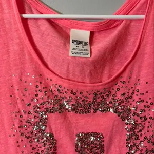 2000s Y2K Victoria's secret Pink glitter‎ top thumbnail 2