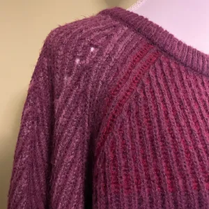 Love & Ellie Plum Ribbed Knit Sweater for Women thumbnail 3