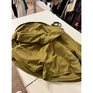 Olive Green Knee Length Built in Short Bra Tank Athletic Dress Size Large thumbnail 6