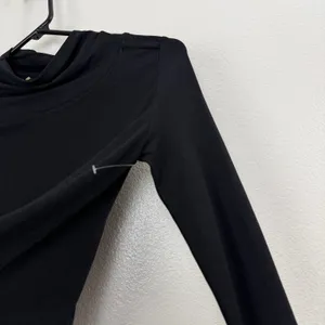 Free People Movement Top Womens XS Black Mock Neck Long Sleeve Thumbhole thumbnail 4