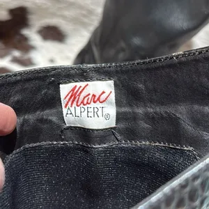 Marc‎ Alpert 100% Leather Western Studded Boots Burning Man Size 8.5 T1 thumbnail 7