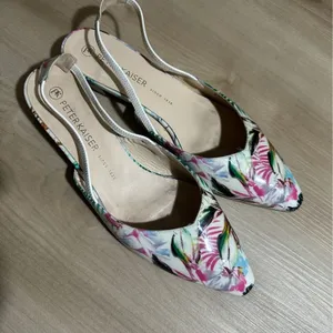 Peter Kaiser Slingback Flats Multicolor 6‎ Women Floral Pointed Toe Tropical thumbnail 6