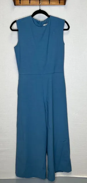 OAK + FORT | Formal Dressy‎ Wide-Leg Jumpsuit Medium Baby Blue thumbnail 1