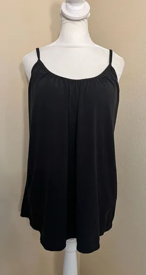 32 Degrees Cool Black Camisole With Built In Bra Medium thumbnail 1