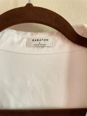Aritzia Babaton Network Relaxed Drapey Twill Button Up Midi Dress Size L thumbnail 4