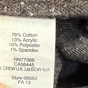 J Crew Pants Women 8P Gray Ankle Zip Slim Fit Mid Rise Office Business Casual thumbnail 9