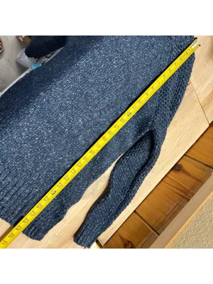 PrAna Ibid Navy Blue Knit Mock Neck Tunic Sweater Size Small Cabincore Gorpcore thumbnail 12