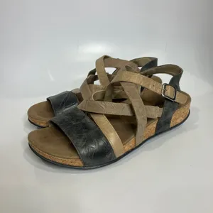 Romika Fidschi 58 cork‎ fotbed sandals strappy comfort shoes women's size 40 thumbnail 4