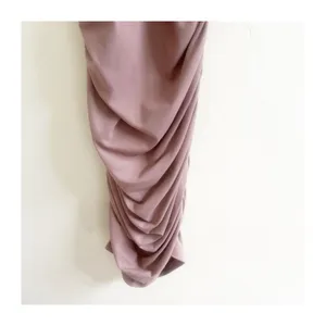 Susana Monaco Ruched Dress Womens S Taupe Sleeveless Deep V Neck Coctail Party thumbnail 5