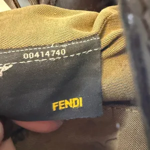 Fendi Tobacco Zucca Canvas and Leather Chef Shopper Tote Vintage thumbnail 2