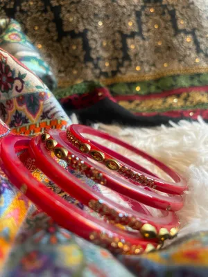 Traditional Red Bangles / Bracelets thumbnail 3