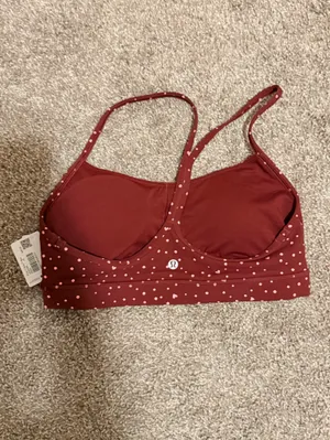 Lululemon Flow Y Heart Bra Light Support sold out color size 10 women's NWT thumbnail 10