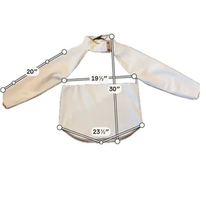 J.Crew white fleece quilted snap neck asymmetrical sweater M thumbnail 7