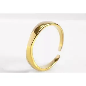 Boutique NEW 14k Yellow Gold Wave Ring | Gold‎ Plated Sterling Silver thumbnail 8