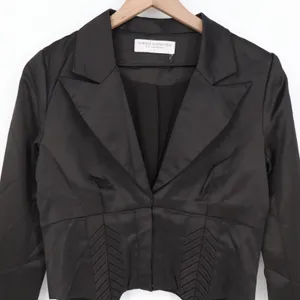 Naked Wardrobe Black Cropped‎ Garter Strap Blazer Jacket NWSP20-J6 Mens Size M thumbnail 3