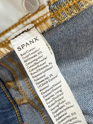 SPANX Seamed Front Wide Leg Jeans Blue Size Medium thumbnail 11
