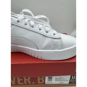 PUMA Court Sneaker, White, Women's Casual Low Top Leather Shoes Size 9 thumbnail 15