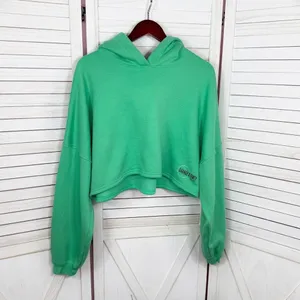 Savage X Fenty Essential Fleece‎ Scope Logo Cropped Hoodie Sweatshirt Green XL thumbnail 8