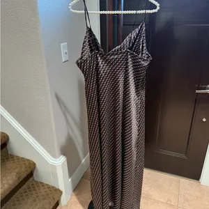 Banana Republic Brown Strappy Midi Dress w Slit thumbnail 4