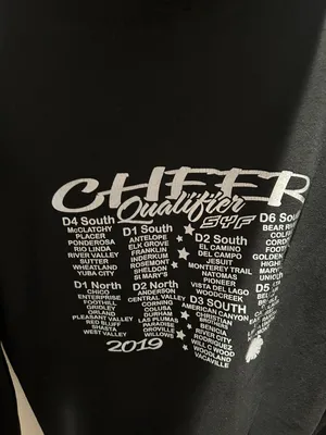 Cheer Hoodie Black Size XS thumbnail 3