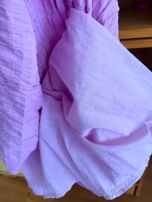 Sabo Skirt Lilac Textured Cottage Maxi Dress Size S Vacation Romance thumbnail 7
