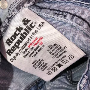 Rock & Republic size 26 blue jean Bermuda shorts thumbnail 7