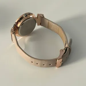 Women’s Rose Gold Stainless Steel Minimalist Watch Working New Battery thumbnail 5