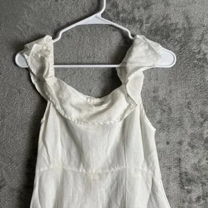 Anthropologie Off The Shoulder Button Midi Dress Size 12 Prairie Cottage‎ New thumbnail 2